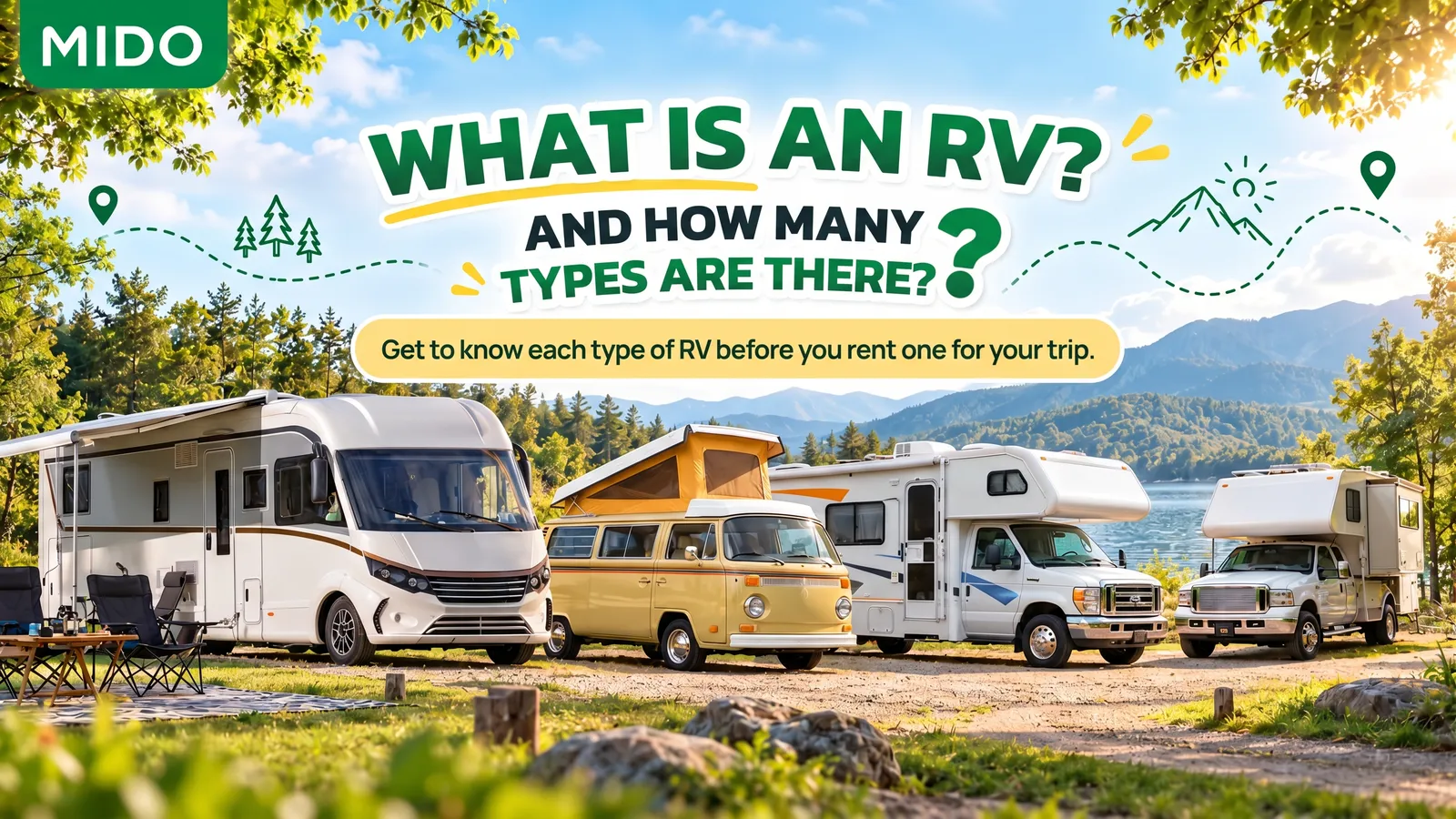 What is a motorhome and how many types are there? Get to know each type of motorhome before choosing to rent for your trip