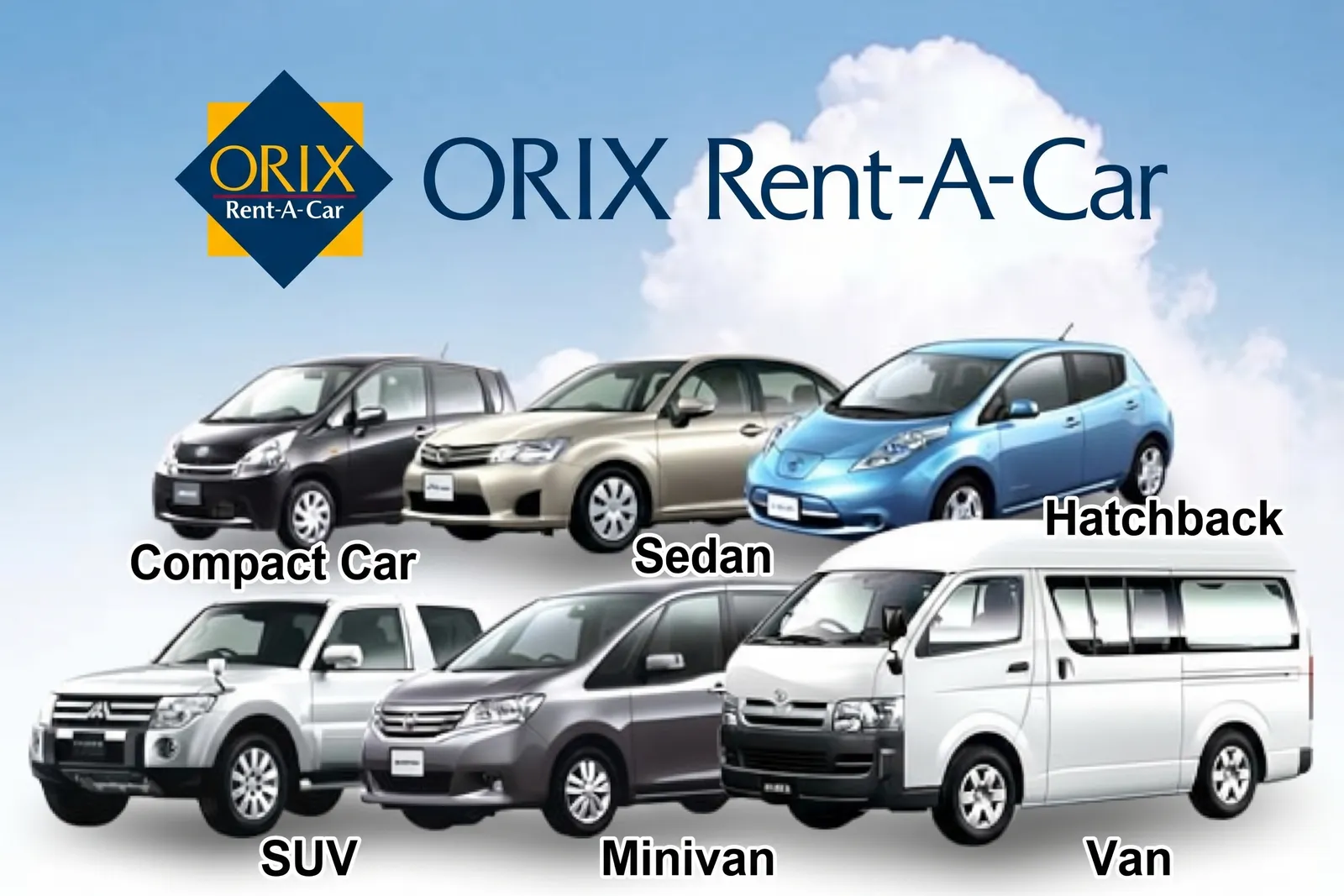 ORIX Rent a Car มีรถประเภทไหนให้เลือกบ้าง