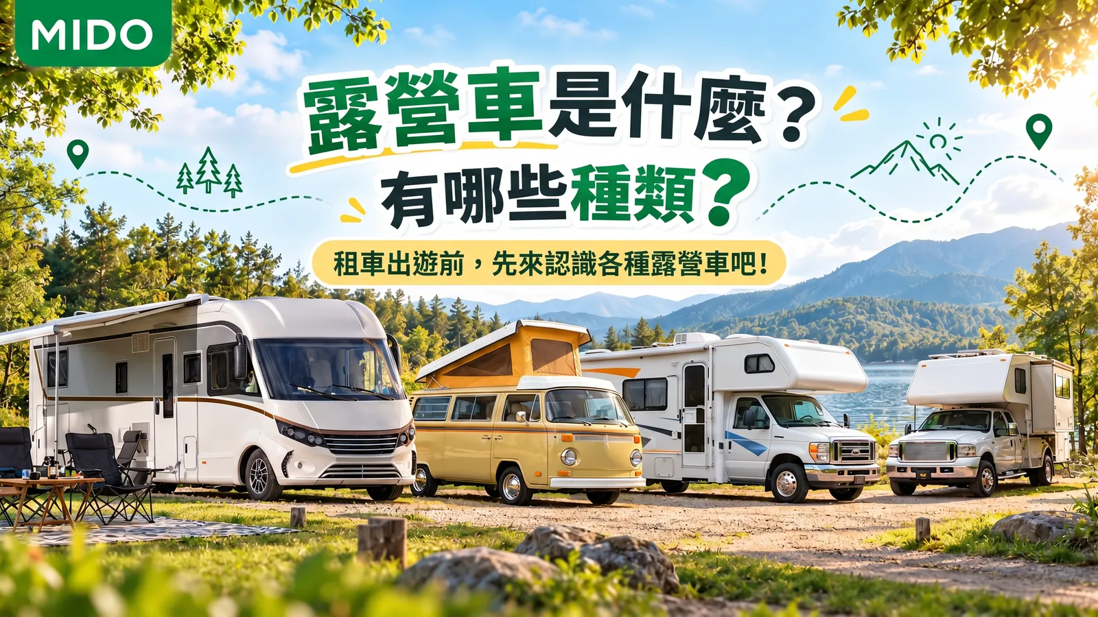 房車是什麼？有幾種類型？認識各種房車類型後再選擇租賃旅行