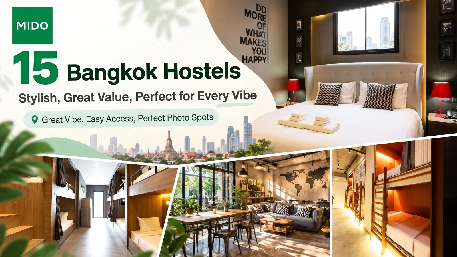 15 stylish and affordable Bangkok hostels suitable for every style