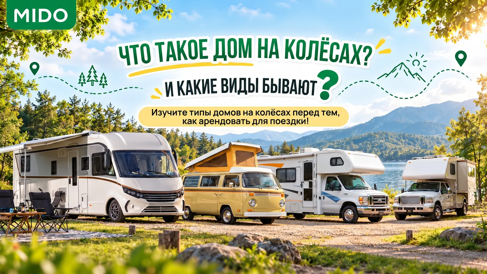 Что такое дом на колесах? Сколько существует типов? Познакомьтесь с каждым типом дома на колесах перед тем, как выбрать аренду