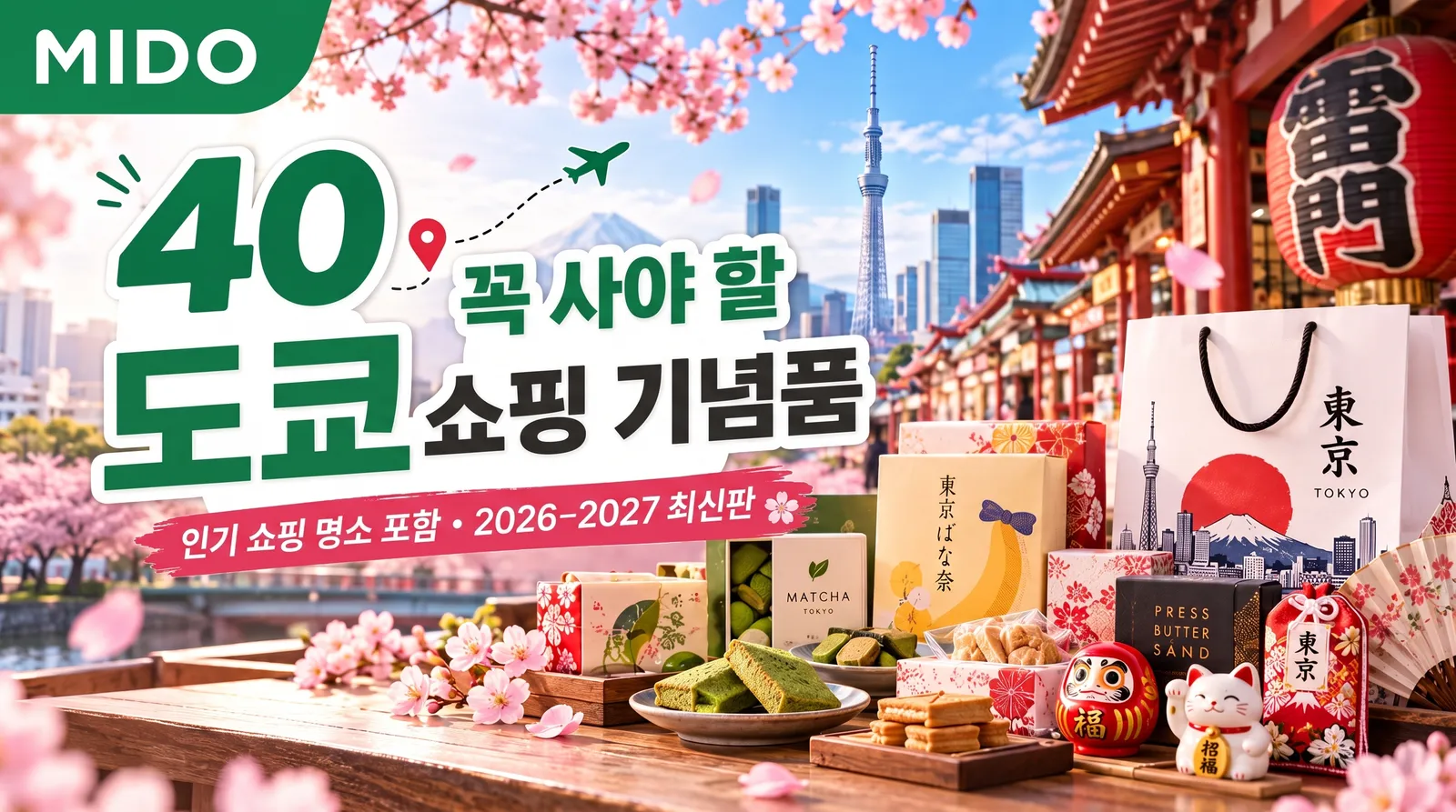 도쿄 기념품 40선 – 꼭 놓치면 안 될 인기 구매처 좌표 2026–2027 업데이트